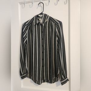 H&M blouse stripped